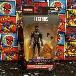 Marvel Legends No Way Home Spider-Man Black and Gold suit.