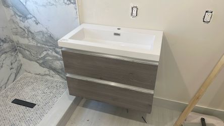 32” floating vanity