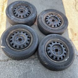 4 X 185/65r14 4x100 4x3.94 Stock Mazda Miata NA NB Civic Fit Xa Xb Ia Echo Yaris Wheels Rims Good Tires!