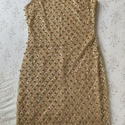 Mini Gold Dress