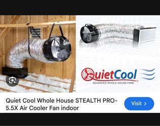 Brand New QuietCool Stealth Pro 5.5 Whole House Fan Factory Sealed • Professional Installation Available