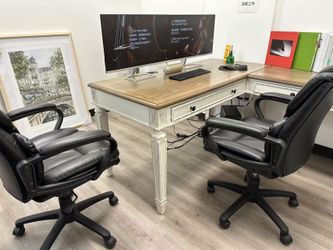 Home Office Moving Sale - Desk, Computer, Chairs & Cabinet (Must Go by 9/29)