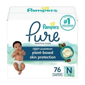 Pampers Pure Newborn 76 Count