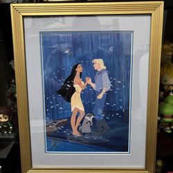 Disney Store Exclusive Pocahontas Commemorative Lithograph 1995