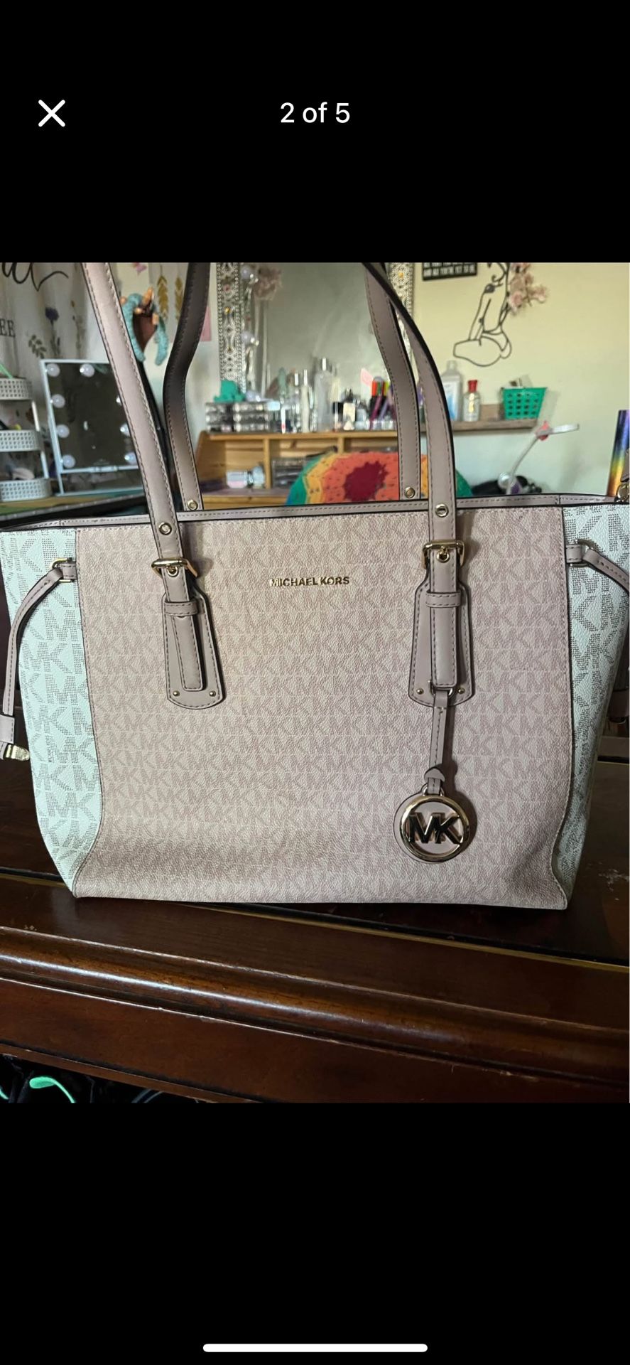 Micheal’s Kors Authentic Shoulder Bag With Matching Wallet