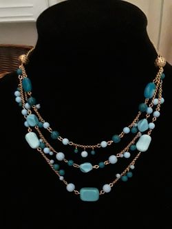 Vintage Avon Faux Turquoise Necklace