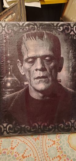 Frankenstein  canvas wall art  9x12"