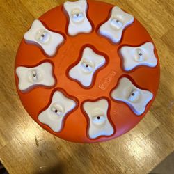 Outward Hound by Nina Ottosson Dog Smart Treat Puzzle Enrichment Toy, Level 1 Beginner, Orange