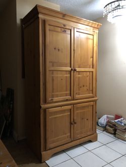 Wood TV Armoire