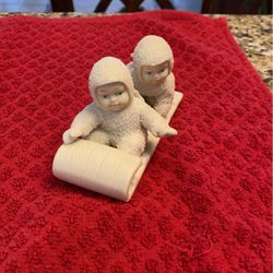 Dept 56 Snowbabies Two Angels On A Sled 