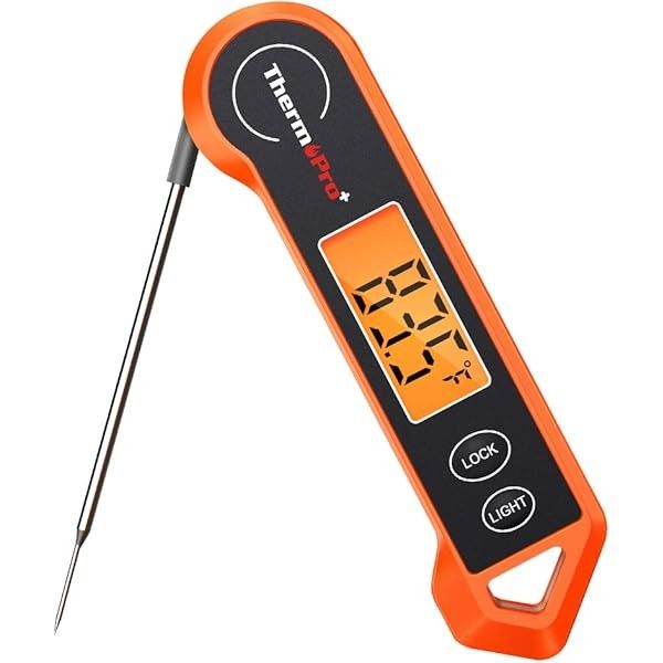 ThermoPro TP19H Digital Meat Thermometer for Cooking with Ambidextrous Backlit and Motion Sensing Kitchen Cooking Food Thermometer for BBQ Grill Smoke