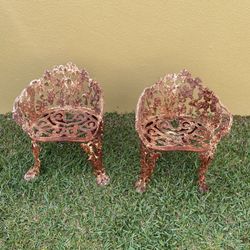 Vintage Cast Iron Chairs