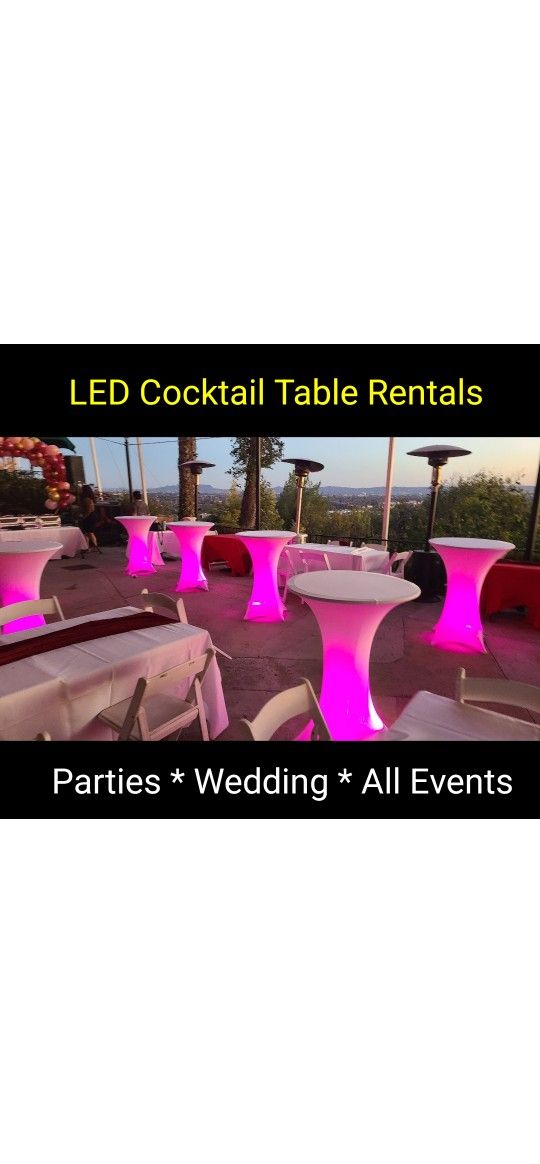 LED Cocktail Tables