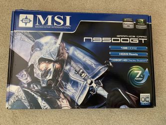 MSI GeForce 9500 GT 1GB GDDR2 PCI Express 2.0 x16 Video Card N9500GT-MD1G/D2