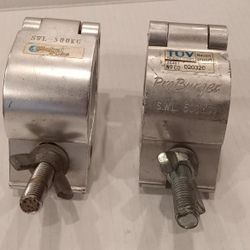 1 Pair (2) Heavy Duty Global Truss Clamps (1100 Lb) For Stage LEDs Or Scaffolding 