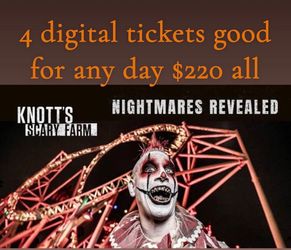 Knott’s scary farm tickets