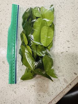 Fresh 8 Kaffir lime leaves ( la Chanh so 8)