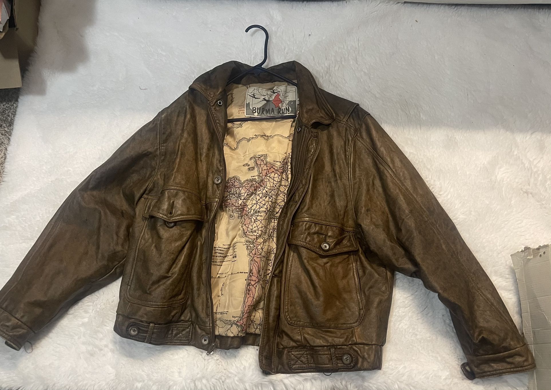 Burma Run Leather Jacket (L-XL)