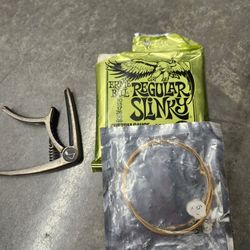 Guitar Strings And Capo