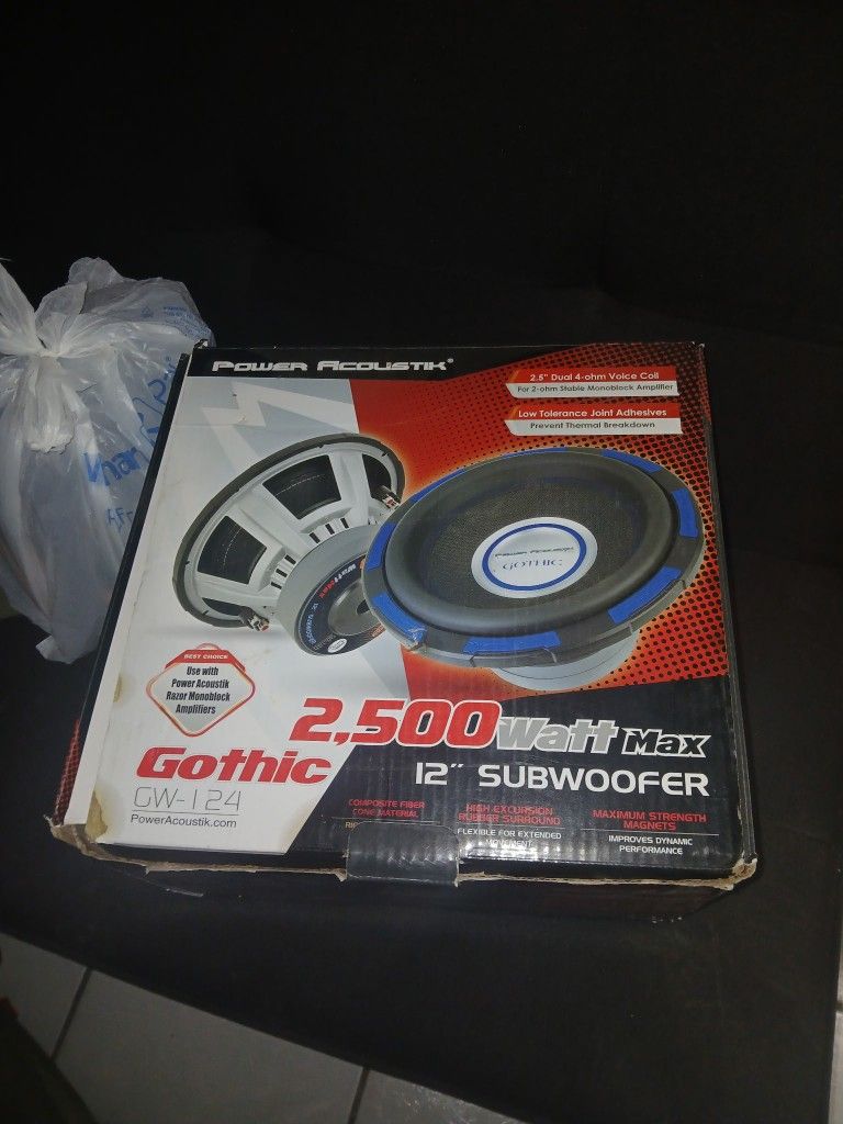 Power acoustic sub woofer 12 inch