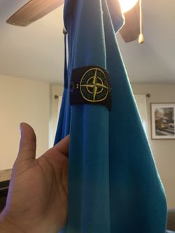 STONE ISLAND HOODY LARGE COBALT BLUE