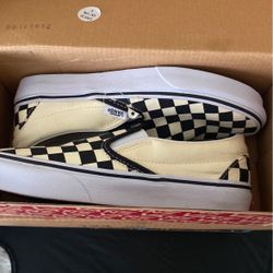 Checker Slip On Vans Size 4 Men Size 5.5 Women