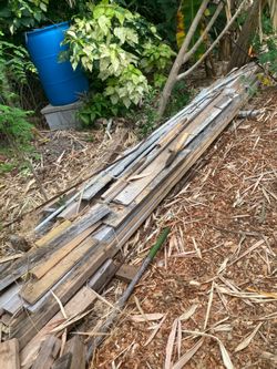 Free LUMBER used to frame concrete pour