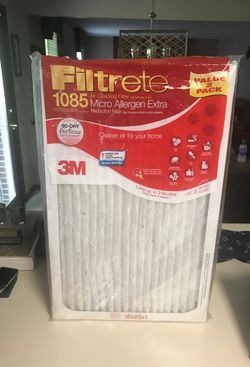 3M Furnace filters 2 pack unopened. 16x25x1