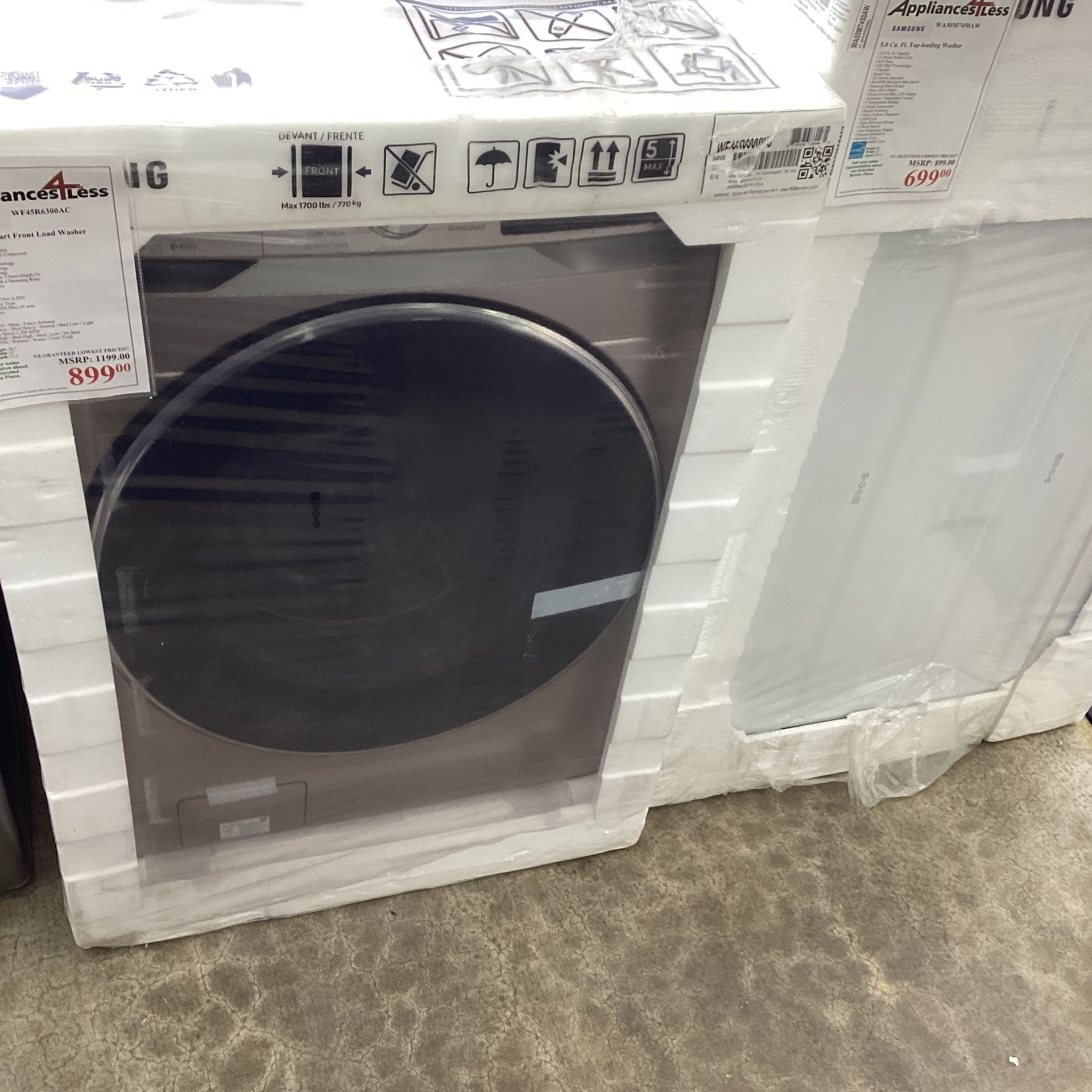 New Samsung Champagne Front Load Washer 