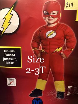 NEW Flash Halloween Costume size 2-3T