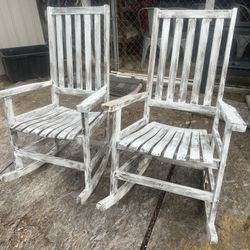 $30 - Rocking Chair Set Of 2 - White