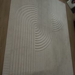 Curved Modern Area Rug 8’ X 10’