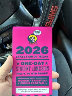 State fair of Texas ticket