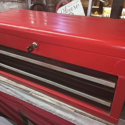 Vintage Craftsman Two Drawer Tool Box