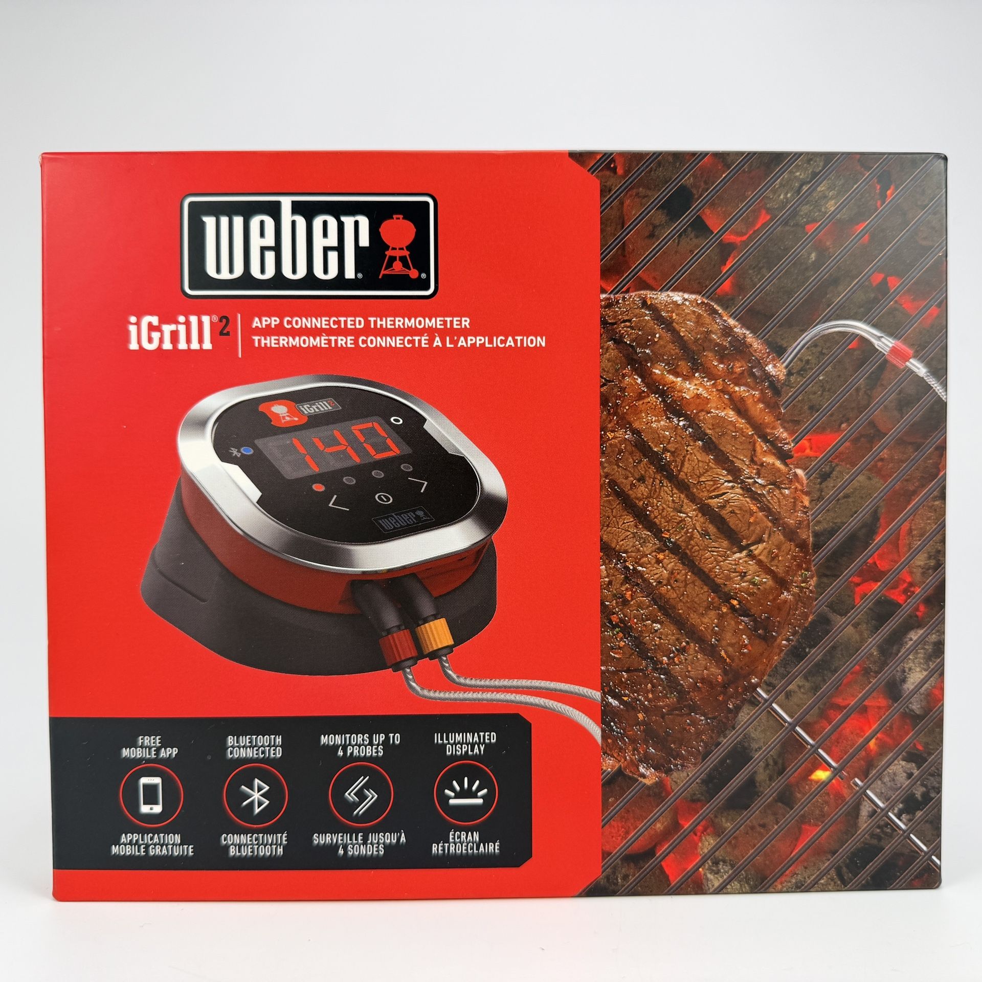 Weber iGrill 2 7203 Digital Bluetooth Thermometer NEW In Sealed Box