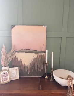 Large framed art - textured artwork - 24x36”