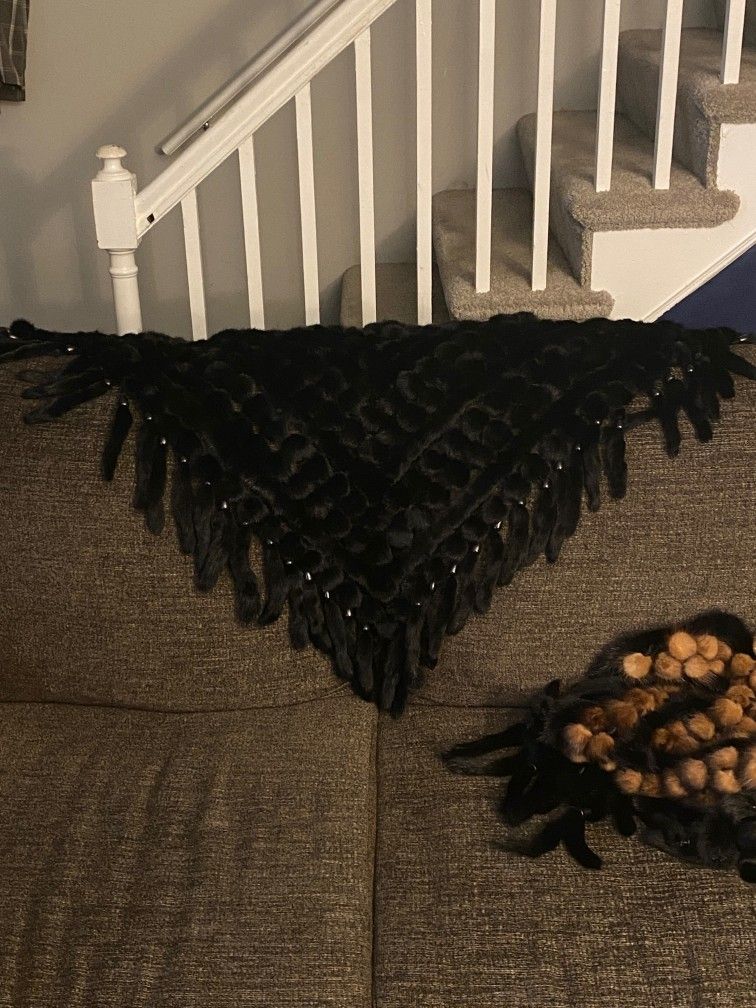 Three Wonderful Shawl Furs (like new)