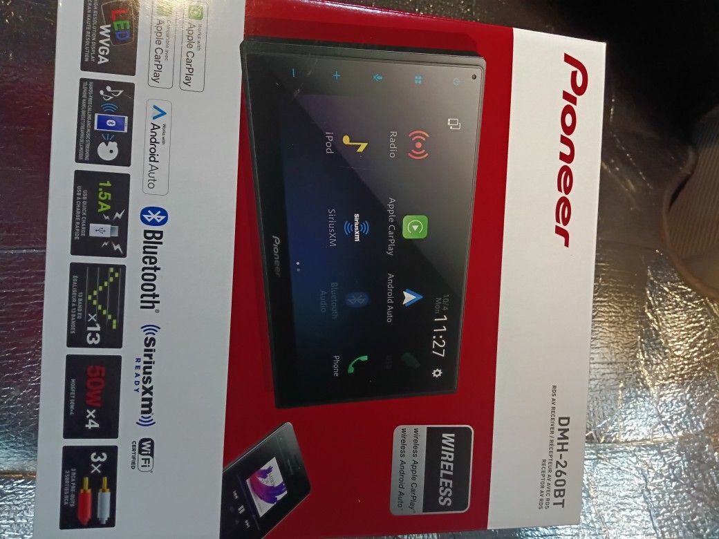 Pioneer Dmh-260bt Receiver, Brand New