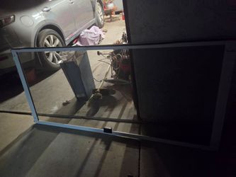 2 sliding screen doors