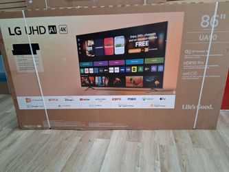 86" screen led smart 4k ultra HDTV by LG thinQ. 86UA9000. Brand new sealed.