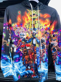 Five Nights At Freddy’s Hoodie With Ears Size M New! 