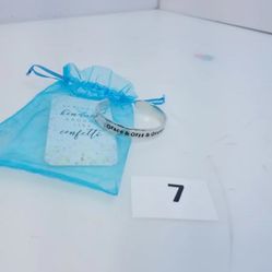 GRACE GRATITUDE GRIT Cuff BRACELET Silver