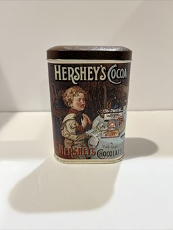Hershey's Cocoa Bitter Sweets Chocolate Vintage Metal Tin Made in England 1984 