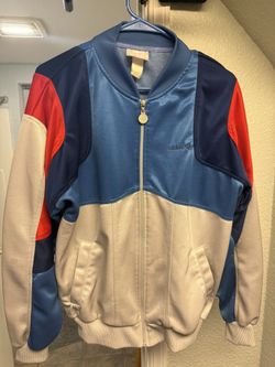 Rare! Vintage 1980s Adidas Track Top Zip Up Jacket Adidas Sweater Adidas Vintage Clothing / Large Fit
