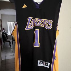 D’angelo Russell Lakers Black Jersey Size M