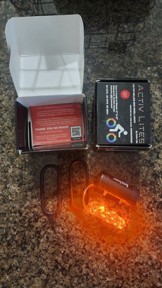 Red Bike Lights - 3 Lights