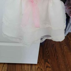 Baptism 12 Month Dress White