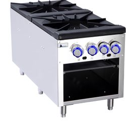 aurora gas heavy duty stock stove