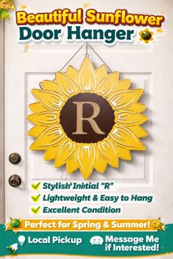 Beautiful Sunflower Door Hanger