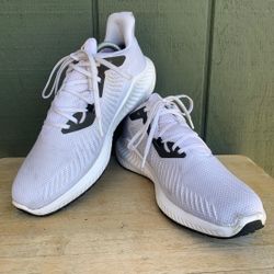 Adidas Alphabounce+ Athletic Shoes EF8061 White Mens Size 10 Sneakers Comfort
